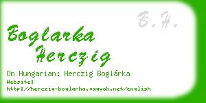 boglarka herczig business card